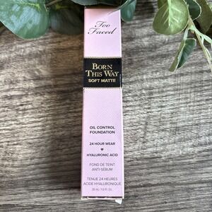 Too Faced Born This Way Matte Foundation Vanilla Oil Control New Sealed 1oz